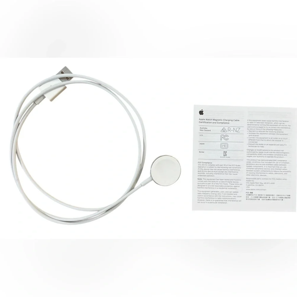 New Apple Watch Magnetic Charger Charging Cable 1m A2255 MX2E2AM/A No Box